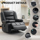 Oversized 360° Swivel Massage Recliner Chair with Heat – 8-Point Vibration, 145° Recline, USB Port, Cup Holders & Footrest