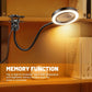 5X LED Magnifying Desk Lamp, USB Powered, 3 Color Modes, 10 Brightness Levels, Flexible Gooseneck with Metal Clamp