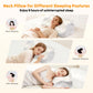 Ergonomic Cooling Memory Foam Neck Pillow with Contoured Support & Removable Washable Cooling Cover, 1-Pack