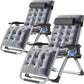 Set of 2 Zero Gravity Outdoor Lounge Chairs – Adjustable Reclining Patio Chairs with Cushions, Headrests & Cup Holders
