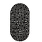 Oval Pebble PVC Bathtub Mat 36x69cm, Non-Slip Shower Mat with Suction Cups & Drainage Holes for Bathroom