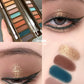 12-Color Smoky & Warm Eyeshadow Palette Bundle with 8 Makeup Brushes, Highly Pigmented Matte & Shimmer, Long-Wearing