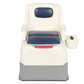 Portable Bedside Commode Chair with Armrests – Dual-Lid Toilet Chair for Seniors & Adults, 220 lb Capacity