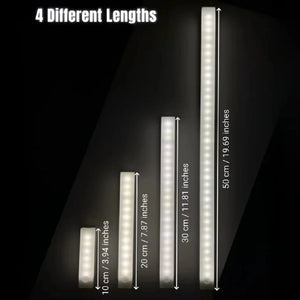 LED Motion Sensor Light Wireless USB  Rechargeable Night Light Portable Induction Lamp for Cabinet Wardrobe Staircase