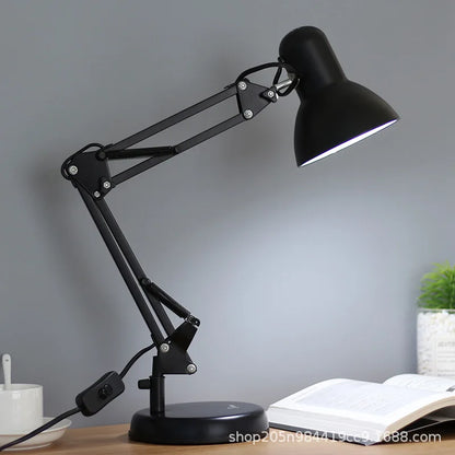 Adjustable LED Architect Desk Lamp with Flexible Folding Metal Arm for Reading and Home Office
