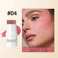 3-Piece Cream Blush, Highlighter & Contour Stick Set with Makeup Brush, Long-Lasting Face Makeup