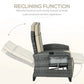 Outdoor Recliner Lounge Chair with Adjustable Backrest & Cushion – Patio Chaise Seating, Khaki