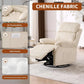 360° Swivel Rocking Recliner Chair – Upholstered Nursery Rocker Armchair with Side Pocket & Retractable Footrest