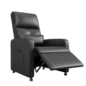 Power Recliner Chair with Massage & Heat, Electric Adjustable Single-Seat Sofa with USB Port & Side Pockets for Living Room