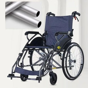 Lightweight Folding Aluminum Alloy Portable Wheelchair