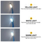 Rechargeable USB LED Clip-On Book Light with 3 Light Colors and Adjustable Brightness for Reading and Travel