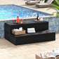 36 Inch Hot Tub Steps with Dual Hidden Storage, 2-Step Waterproof Spa Stairs with Non-Slip Treads for Pools & Outdoor Spas
