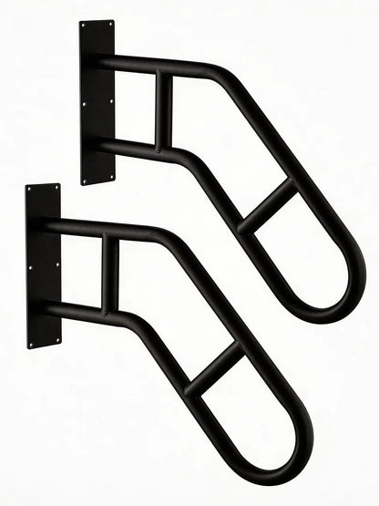 Heavy-Duty U-Shaped Stair Handrail for 1–3 Steps – Indoor & Outdoor Safety Grab Rail for Seniors & Adults