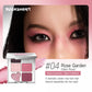 6-Color Eyeshadow Palette, Matte Shimmer & Glitter, Nude Pink Brown & Smoky Black, Highly Pigmented Pressed Powder