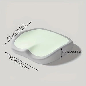 Ergonomic Memory Foam Seat Cushion – Adjustable Hip & Waist Support Chair Pad for Office, Car & Home