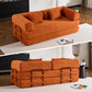 79-Inch Folding Convertible Sofa Bed – Oversized Corduroy Boneless Futon Loveseat & Floor Couch for Small Spaces