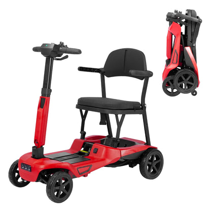 270W Lightweight Foldable 4-Wheel Electric Mobility Scooter – Removable Lithium Battery