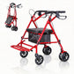 Lightweight Foldable Transport Wheelchair for Adults – Portable Travel Chair with Adjustable Height & Under-Seat Storage