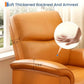 Electric Power Recliner Chair, PU Leather Adjustable Armchair with Free-Position Reclining & Extendable Footrest