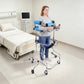 8-Wheel Rollator Walker with 6 Locking Brakes – Adjustable Standing Support Walker, 220 lbs Capacity