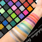 50-Color Rainbow Eyeshadow Palette, Matte Shimmer Glitter & Metallic, Highly Pigmented Waterproof Eye Makeup