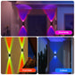 LED Motion Sensor Wall Sconce, 3 Modes 8 Colors, USB Rechargeable Magnetic Night Light for Bedroom & Bathroom