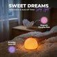 Shell Bedside Table Lamp with Wireless Charger, Stepless Dimmable Nightstand Light, Decorative Mood Lighting for Bedroom and Dorm
