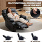 PU Leather Massage Recliner Chair with Heat – Full Body Airbag Upholstered Lounge Chair with Side Pocket