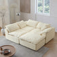 Modern Modular Cloud Sectional Sofa – Oversized Deep Seat Couch with Removable Cushions for Living Room