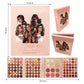76/91/117-Color Eyeshadow Book Palette, Matte Shimmer & Glitter, Highly Pigmented, Long-Lasting Eye Makeup