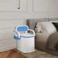 Heavy-Duty Portable Bedside Commode – Odor-Sealed Potty Chair & Squat Toilet for Seniors and Adults