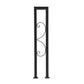 Black U-Shaped Stair Handrail – Wall-Mounted Anti-Slip Safety Grab Bar for Indoor & Outdoor Stairs