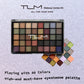 40-Color Eyeshadow Palette & Eye Makeup Set with Eyebrow Pencil, Eyeliner Pen, Mascara & Makeup Brushes