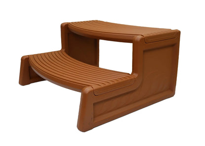 Portable Non-Slip Hot Tub Spa Step, 300 lbs Capacity, Weather-Resistant UV Polyethylene, Reversible Tread, Made in USA