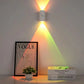 2 Pack Rechargeable LED Motion Sensor Night Lights, RGB Gradient Dimmable Wall Lamps with Remote Control