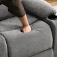 Oversized Power Lift Recliner Chair with Heat & Massage, Electric Stand Assist Recliner with Cup Holders & Side Pockets