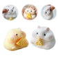 3-Inch Hamster Squishy Toy, 1-Piece Soft Sensory Squeeze Fidget for Adults & Teens