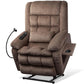 Dual Motor Power Lift Recliner Chair with Heat & Massage, Infinite Position Stand Assist Chair with USB, Cup & Phone Holders – Gray