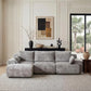 114-Inch Modular L-Shaped Sectional Sofa – Boneless Chenille Cloud Couch with Ottoman & Pillows for Living Room