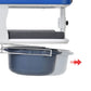 Hydraulic Patient Transfer Chair with Commode – Adjustable 16.5–24" Height, 198 lbs Capacity