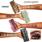 12-Color Pearlescent Shimmer Eyeshadow Palette with Mirror, Waterproof, Long-Lasting Eye Makeup