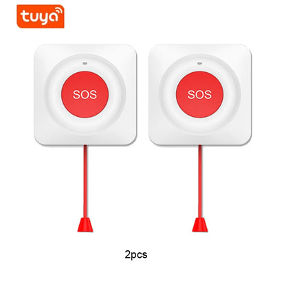 WiFi/Zigbee SOS Emergency Button – Pull Cord Caregiver Alert with Smart Life/Tuya App Notifications