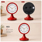 Vintage Analog Alarm Clock with Night Light, Silent Quartz Movement, Battery Operated Small Bedside Desk Clock for Bedroom