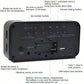 RGB LED Vibrating Alarm Clock with Dual Alarms, 12/24-Hour Display, USB Powered Bedside Digital Clock