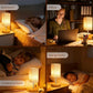 Small Bedside Table Lamp with 3000K Warm White LED Bulb Included