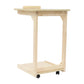 C-Shaped Side Table with Wheels – 55 lbs Capacity, 0–40° Adjustable Tilt Top, Rolling Laptop Table for Sofa, Bed & Office
