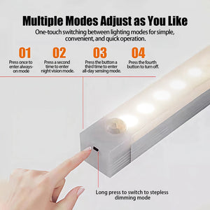 USB 5V LED Under Cabinet Light, Motion Sensor, Indoor Night Light for Kitchen Cabinets and Bedrooms