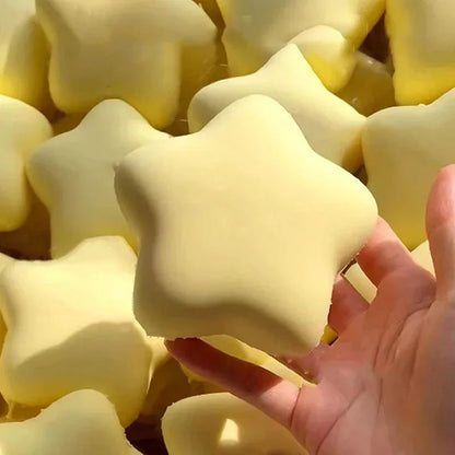 Yellow Star Squishy Toy, Milk-Scented Super Soft Slow-Rising Sensory Squeeze Fidget
