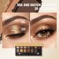 14-Color Soft Glow Eyeshadow Palette, Natural Matte & Shimmer Shades, Blendable Long-Lasting Eye Makeup
