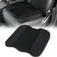 Breathable Leather Memory Foam Car Seat Cushion – Ergonomic Tailbone & Hip Pressure Relief Driving Pad with Mesh Support